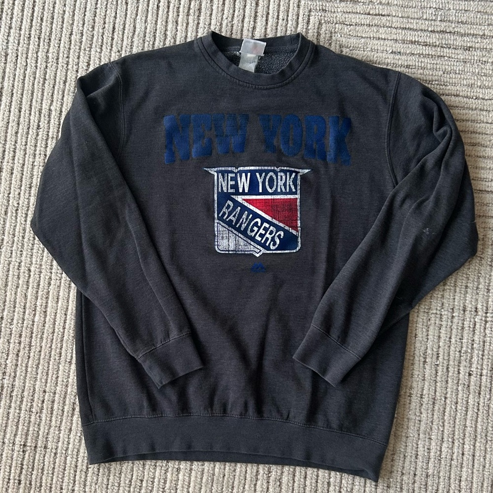 Vintage Majestic Rangers crew neck sweatshirt